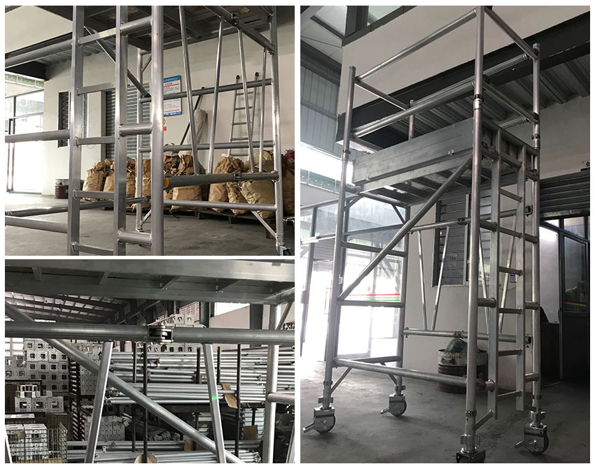 Customized Portable Aluminium Folding Mobile Scaffold Buy aluminium