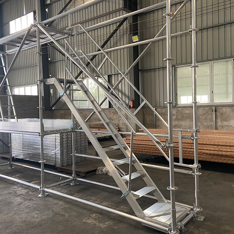 Wholesale price Mobile Aluminium Step Board Folding Ring System Scaffold