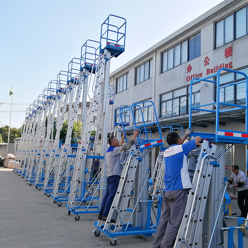 Aerial Work Platform Aluminium Hand Lifting Platform